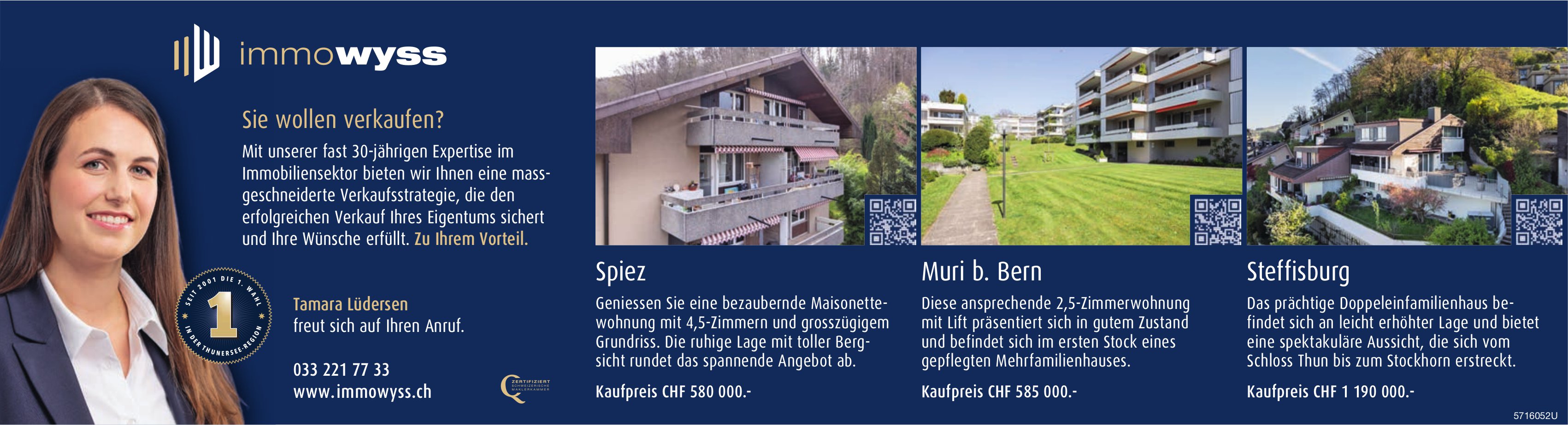 Immowyss - Speiz, Muri b. Bern,  Steffisburg, zu verkaufen