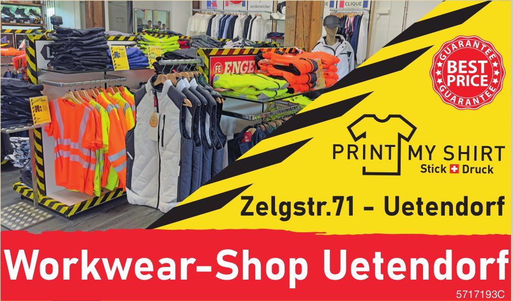 Print my Shirt, Workwear-Shop, Uetendorf