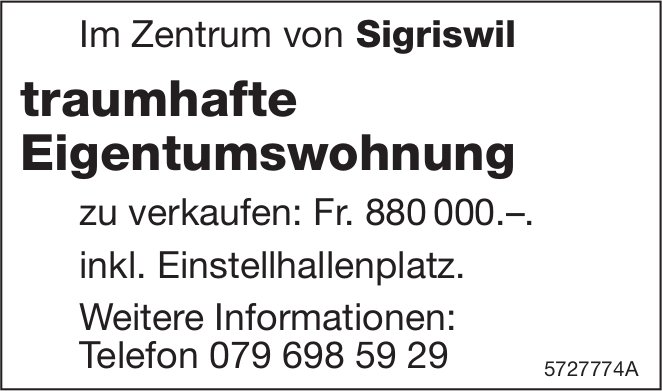 Traumhafte Eigentumswohnung, Sigriswil, zu verkaufen