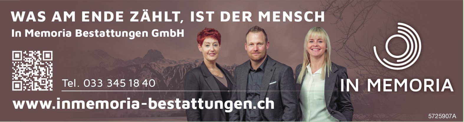 In Memoria Bestattungen GmbH - Was am Ende zählt, ist der Mensch