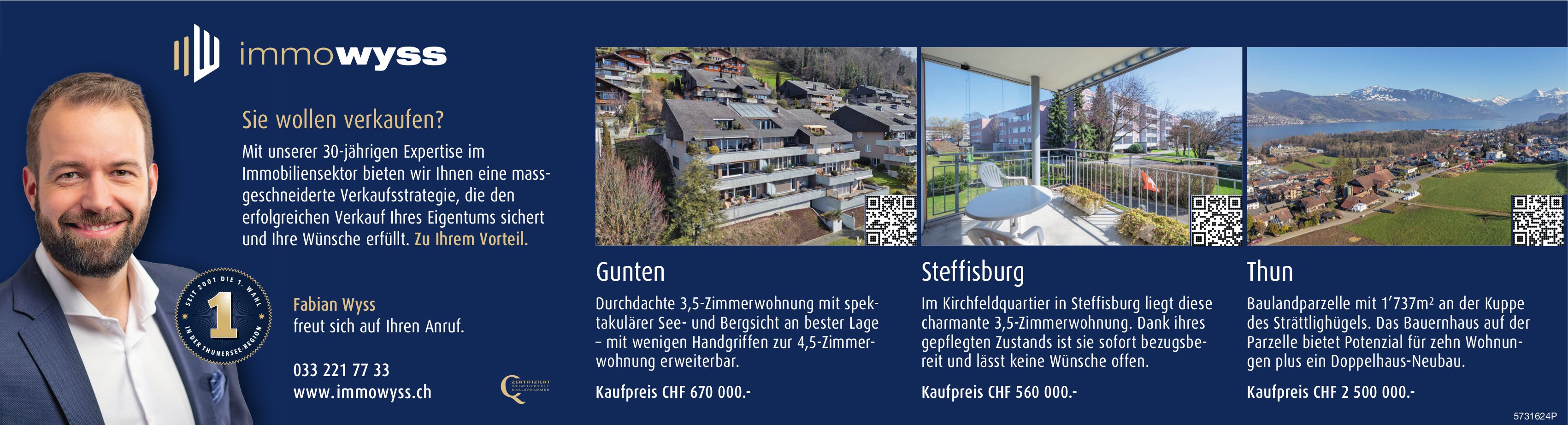 Ommowyss - Gunten, Steffisburg,  Thun, zu verkaufen