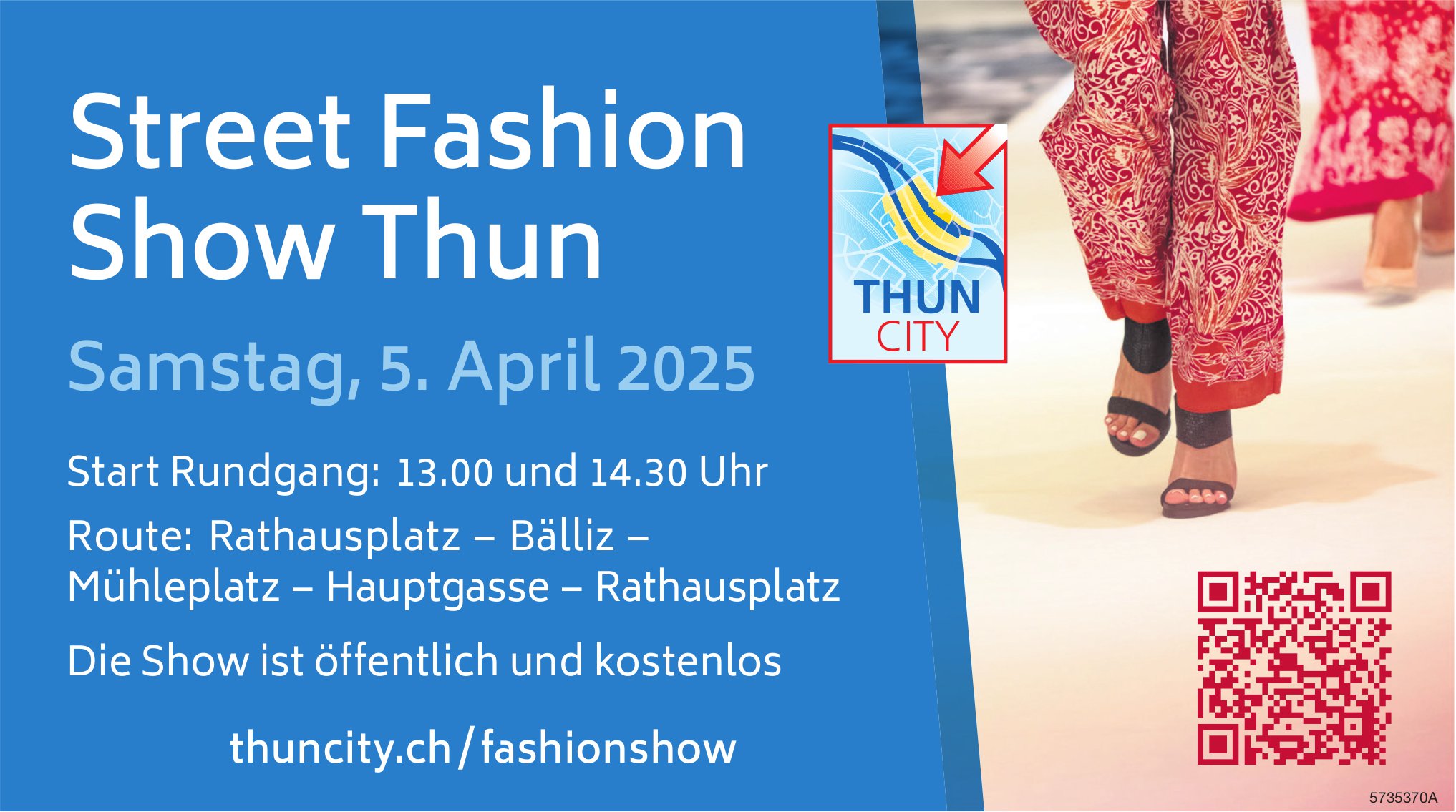 Street Fashion Show Thun, 5. April, Thun City