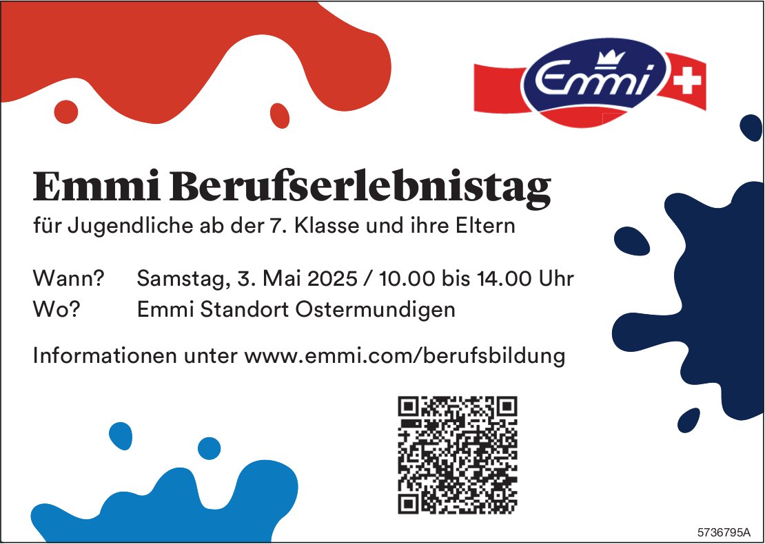Emmi Berufserlebnistag, 3. Mai, Ostermundigen