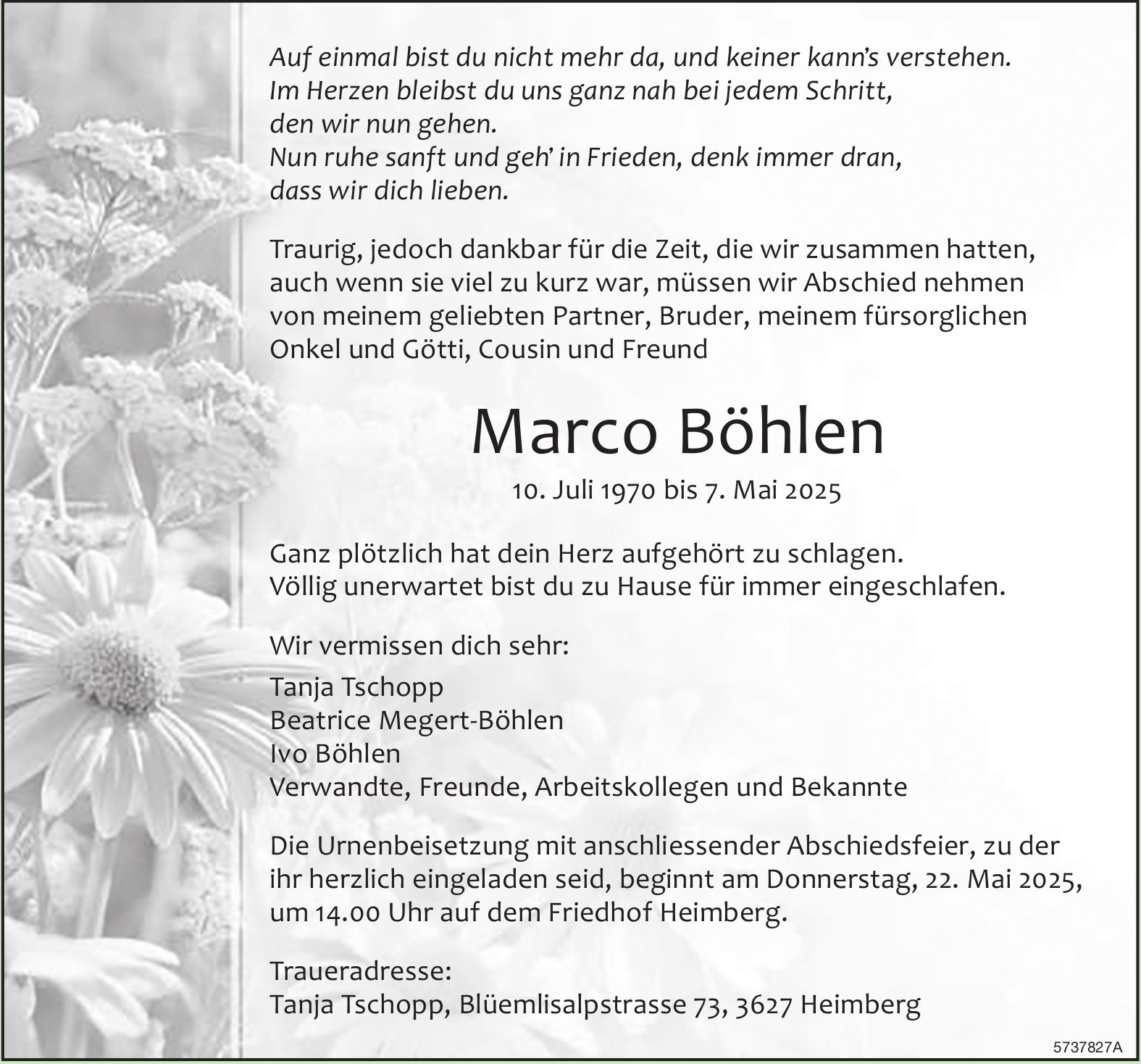 Böhlen Marco, Mai 2025 / TA
