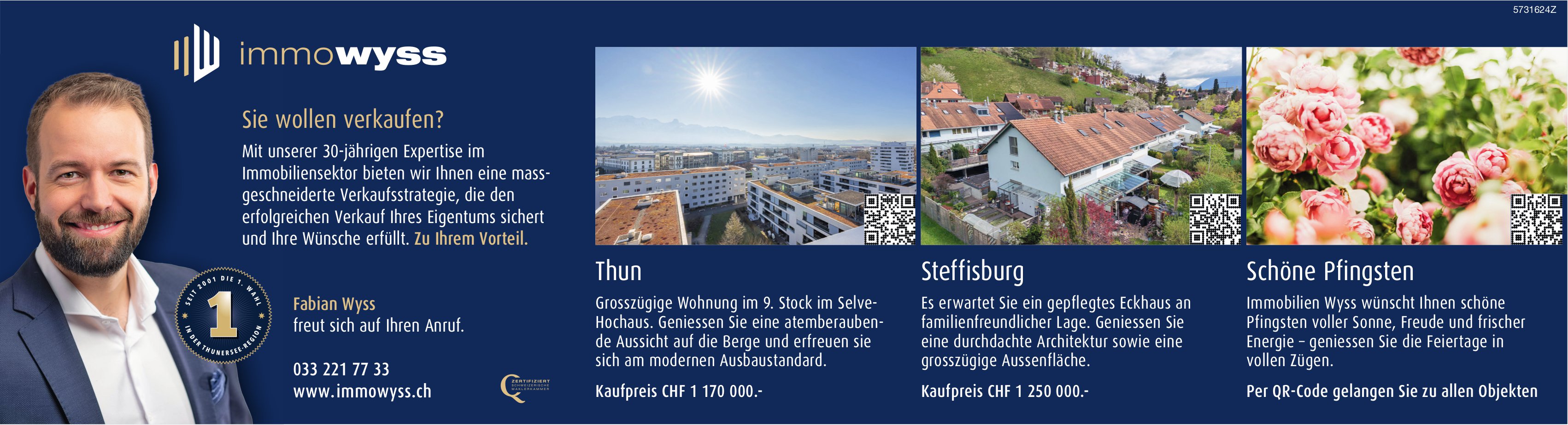 Immo Wyss, Sie wollen verkaufen?