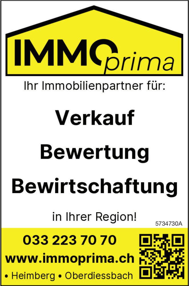 Immo Prima, Heimberg, Oberdiessbach - Verkauf,  Bewertung,  Bewirtschaftung