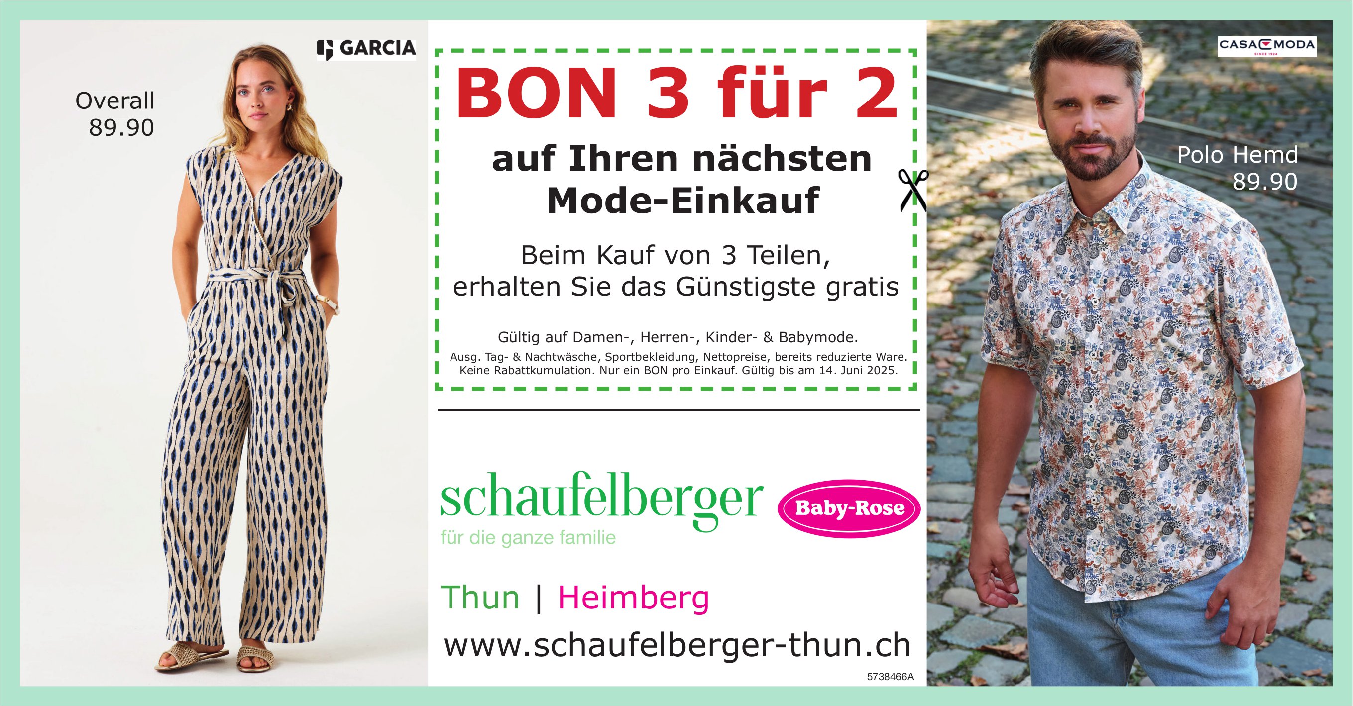 Schaufelberger, Thun - Bon 3 für 2