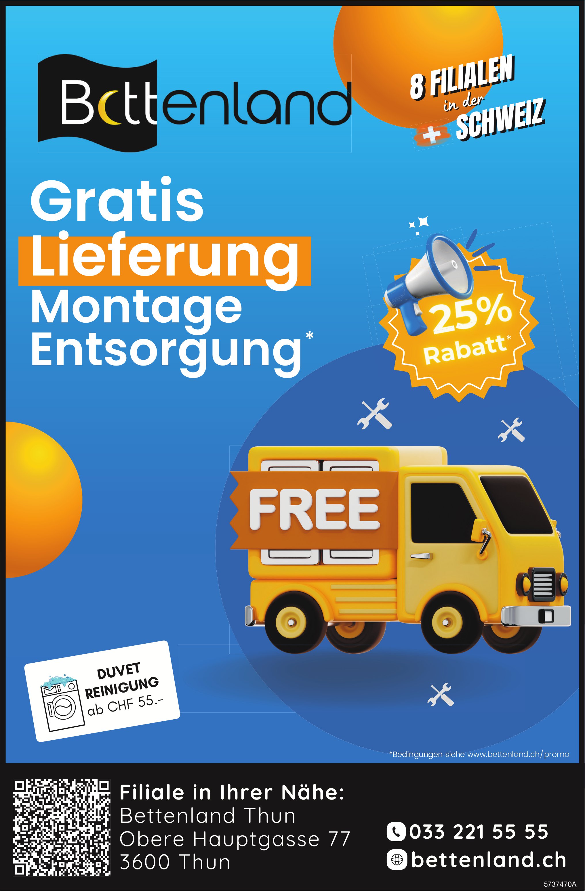 Bettenland, Thun - Gratis Lieferung Montage Entsorgung