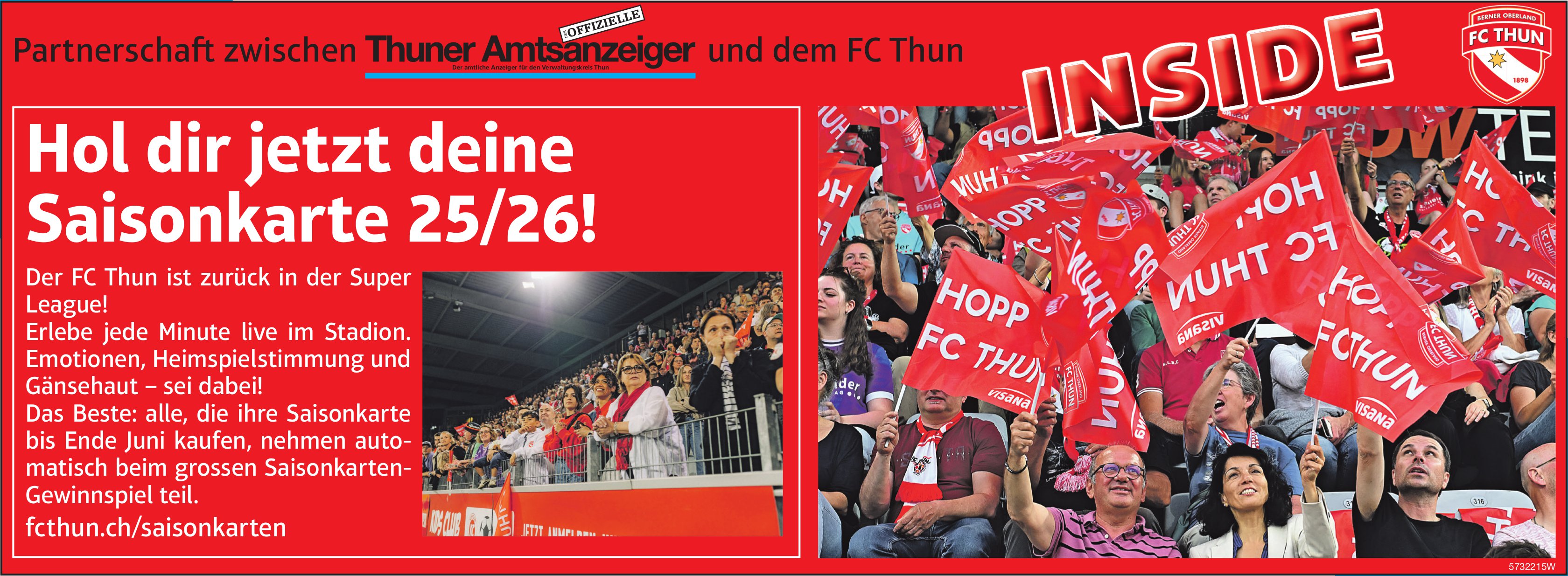 FC Thun, Der FC Thun ist zurück in der Super League!