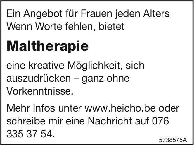 Heicho, Maltherapie