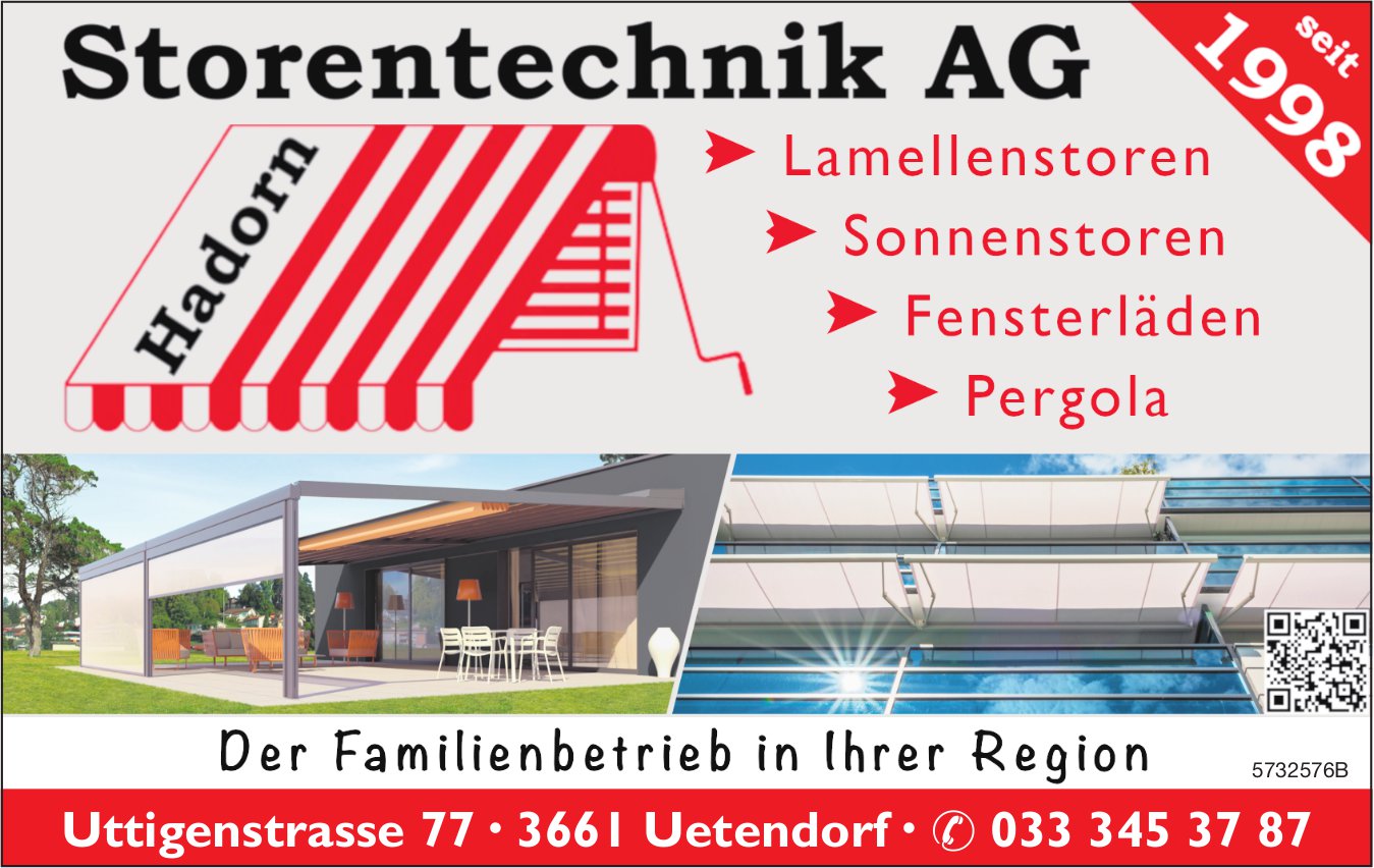 Hadorn Storentechnik AG, Uetendorf - Der Familienbetrieb in Ihrer Reoion