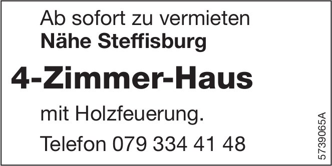 4-Zimmer-Haus, Nähe Steffisburg, zu vermieten
