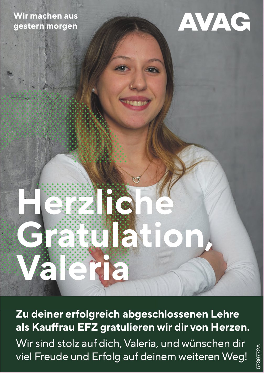 AVAG, Herzliche Gratulation, Valeria