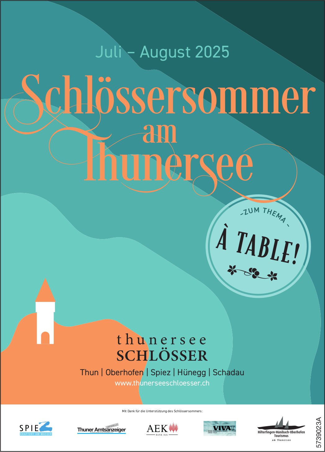Schlössersommer,  Juli bis August, am Thunersee