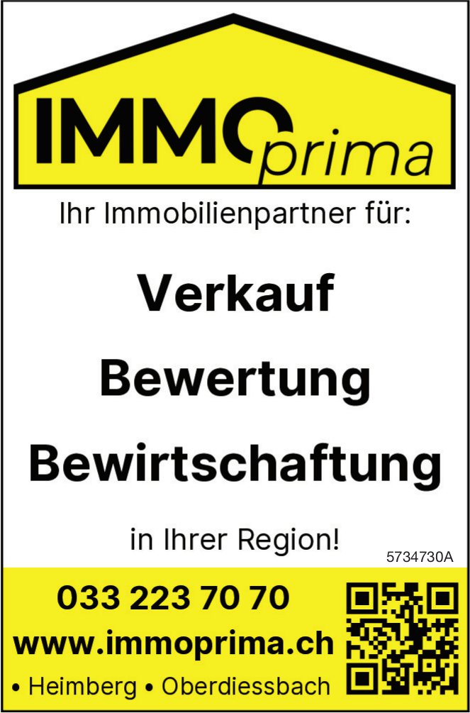 Immo Prima, Heimberg, Oberdiessbach - Verkauf,  Bewertung,  Bewirtschaftung