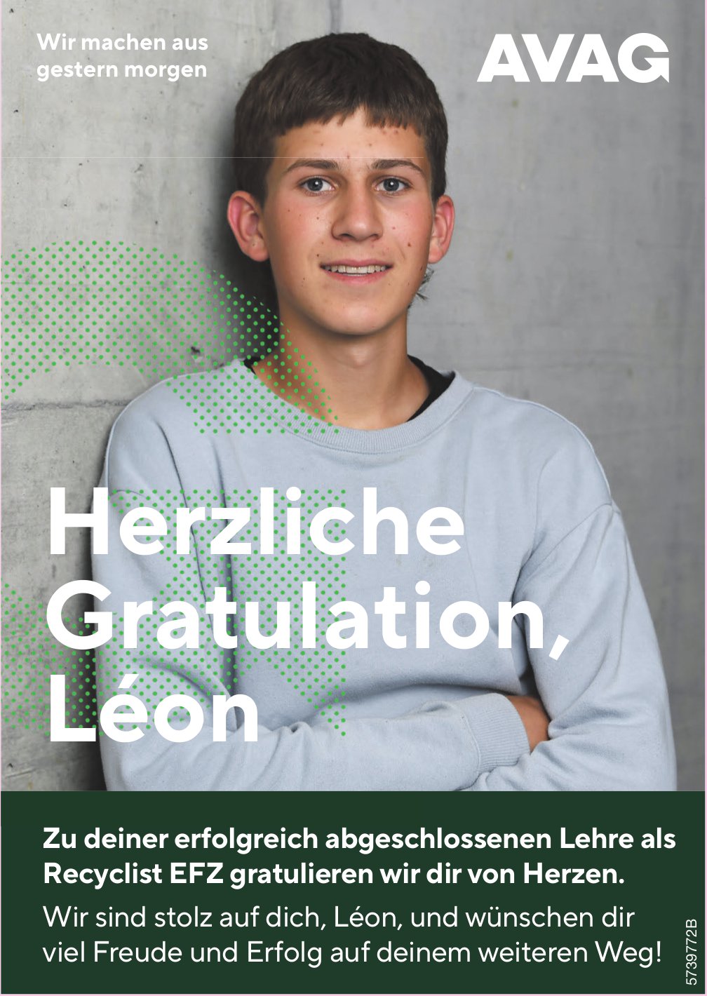 AVAG, Herzliche Gratulation, Léon