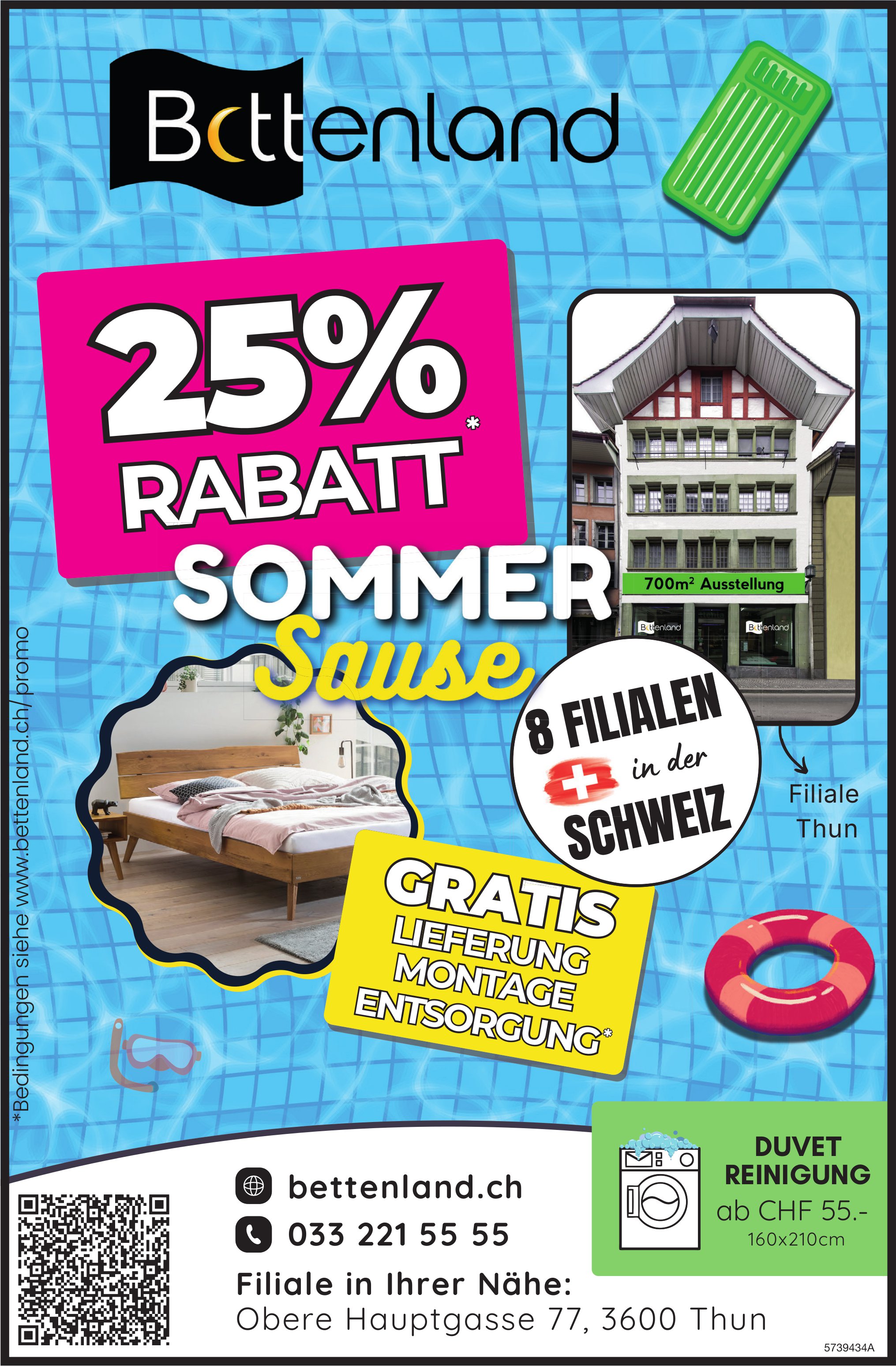 Bettenland, Thun - 25% Rabatt