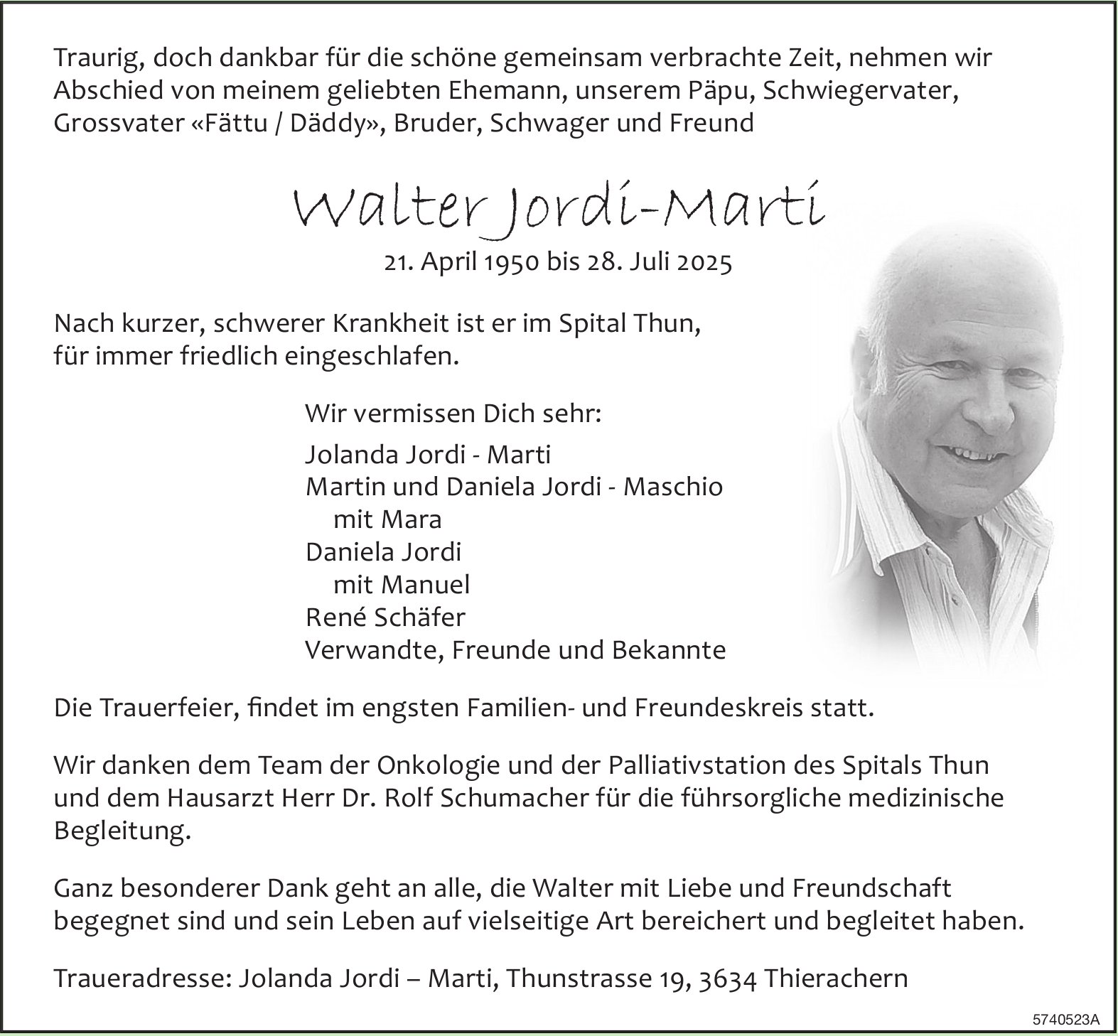Jordi-Marti Walter, Juli 2025 / TA