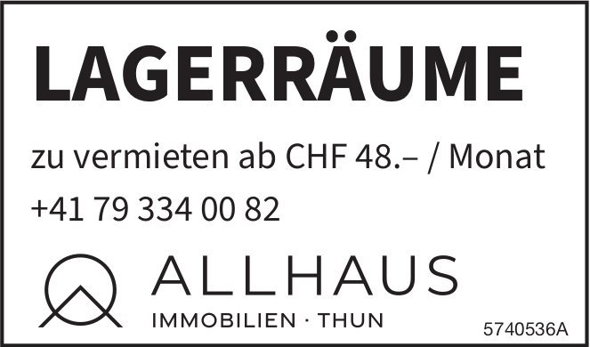 Lagerräume, zu vermieten