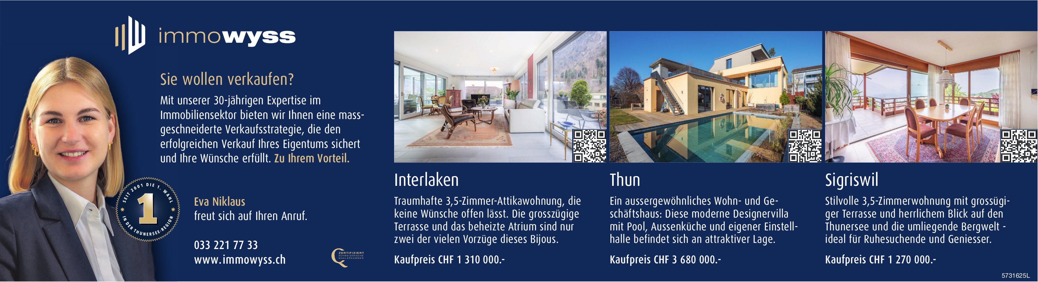 Immo Wyss, Sie wollen verkaufen?