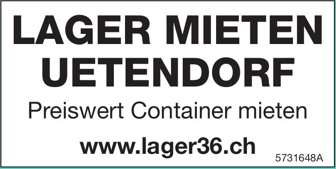 Lager, Uetendorf, zu vermieten