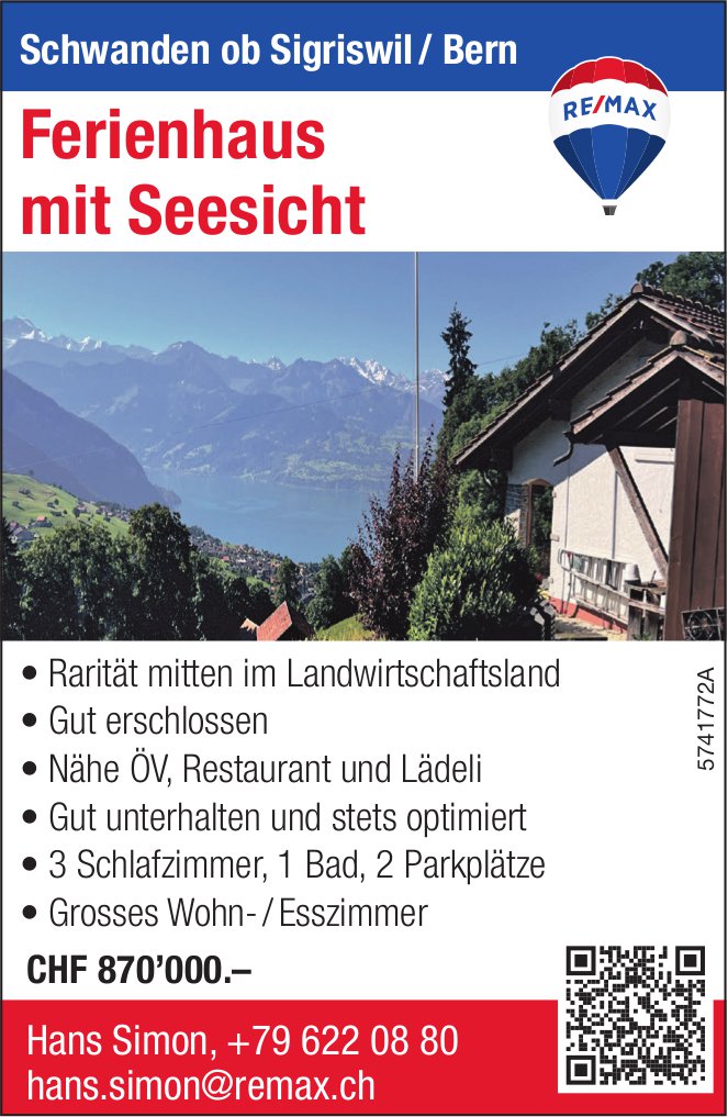 Ferienhaus, Schwanden ob Sigriswil, zu verkaufen