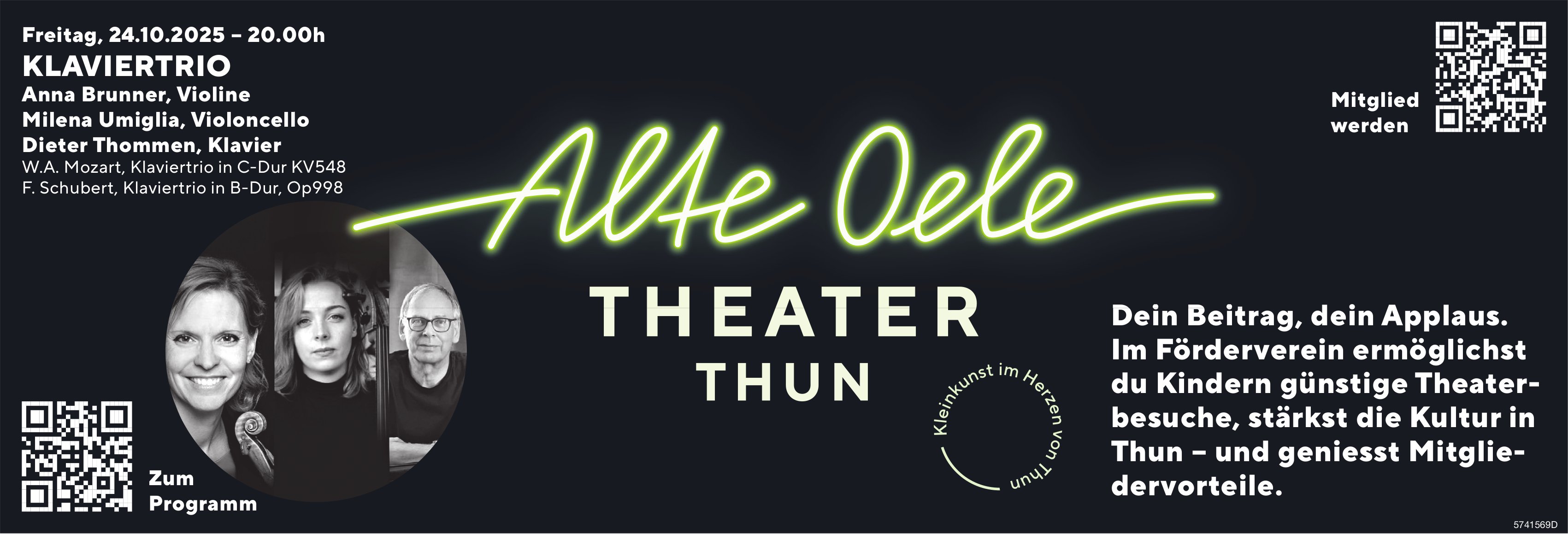 Klaviertrio, 24. Oktober, Alte Oele, Thun