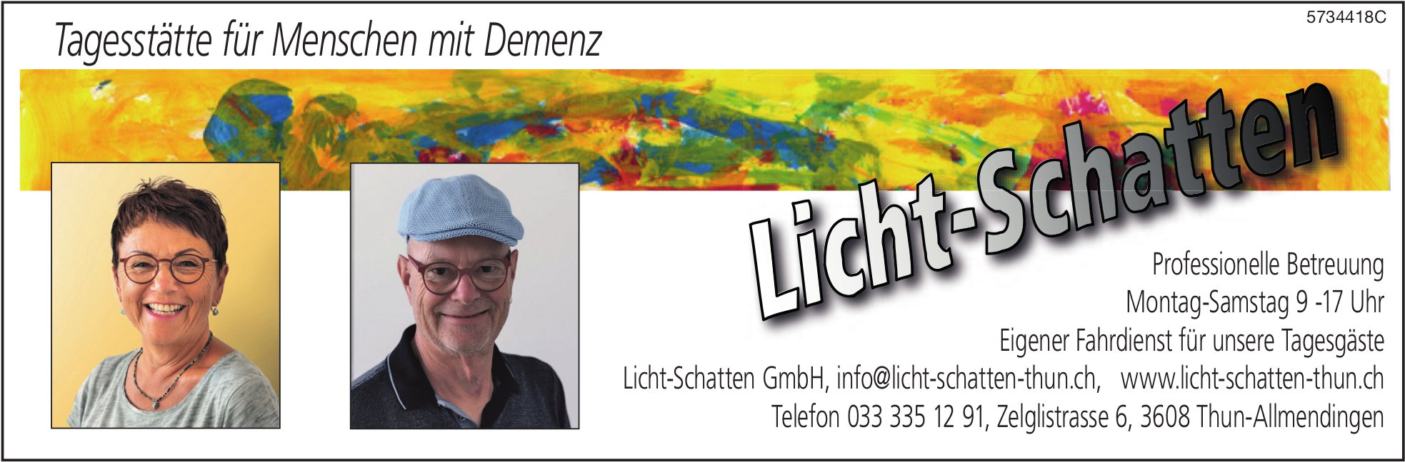 Licht-Schatten GmbH, Thun - Tagesstätte für Menschen mit Demenz