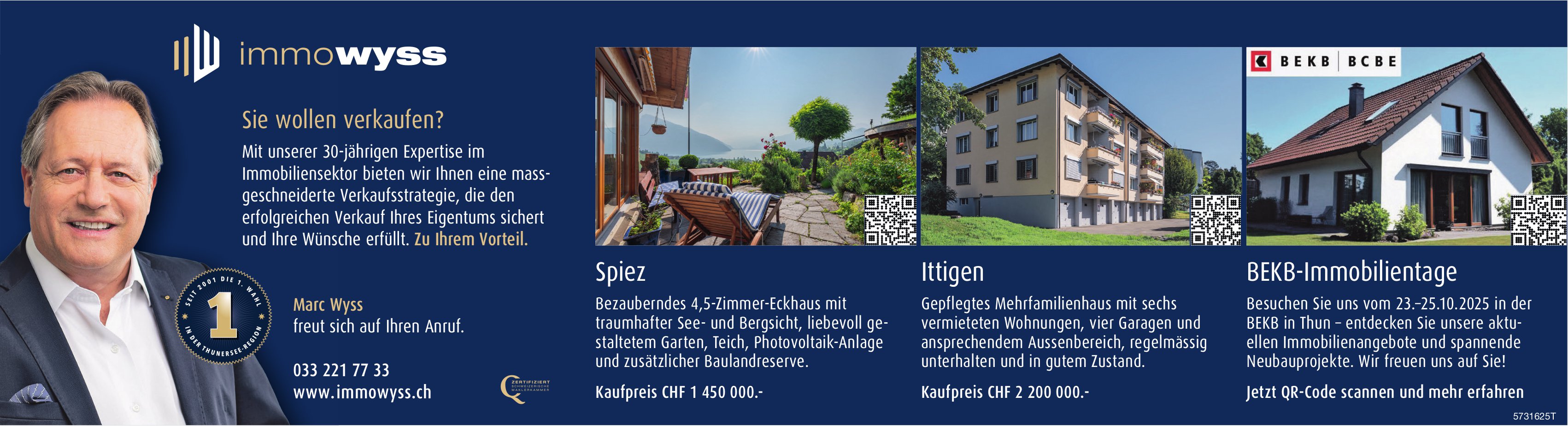 Immo Wyss, Sie wollen verkaufen?