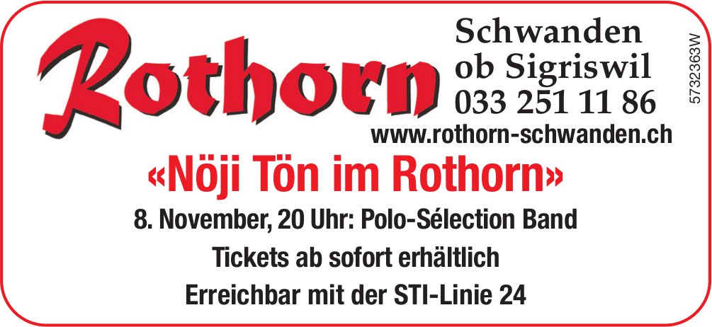 «Nöji Tön im Rothorn», 8. November, Rothorn, Schwanden ob Sigriswil