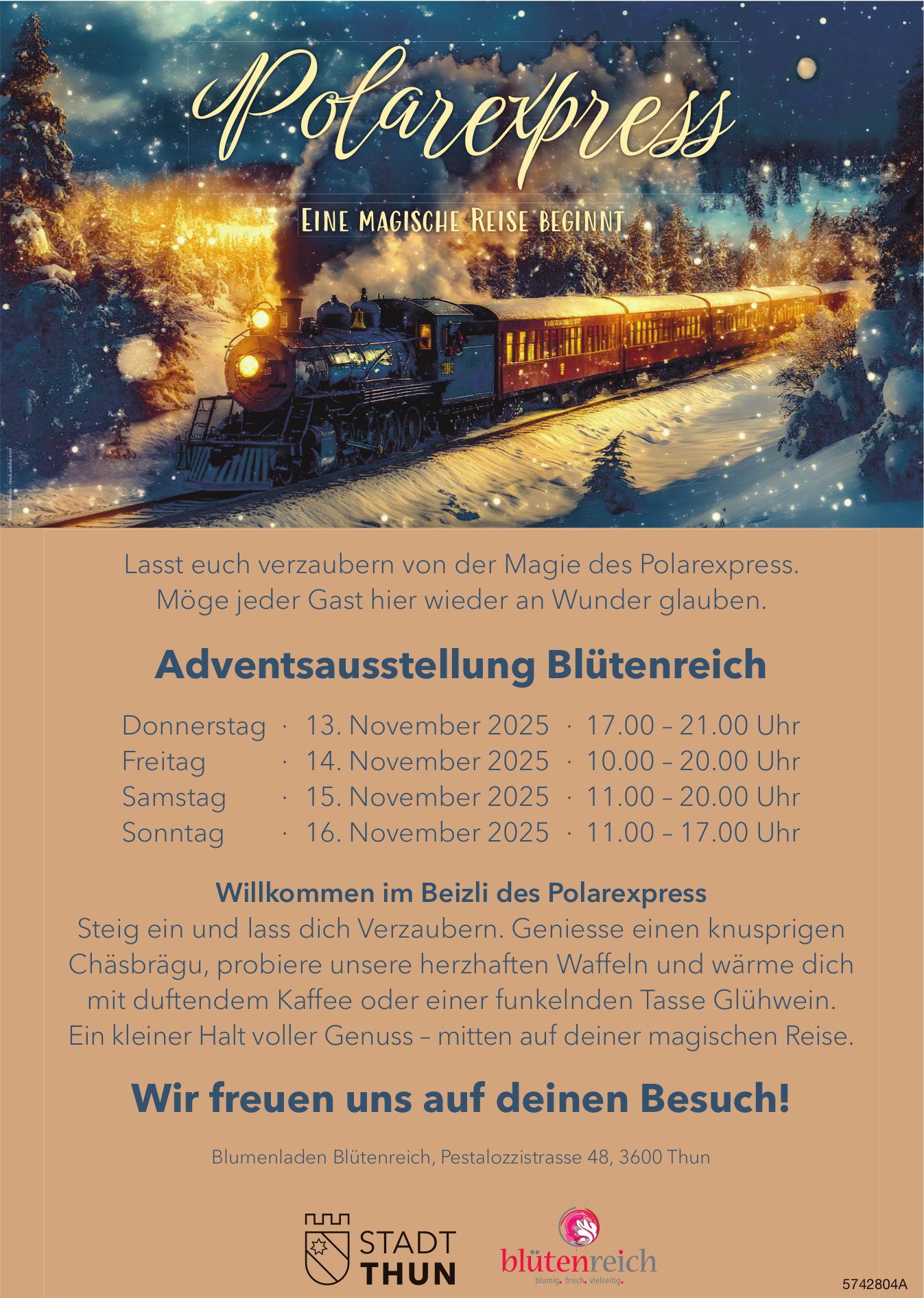 Polarexpress, 13. bis 16. November, Blütenreich, Thun