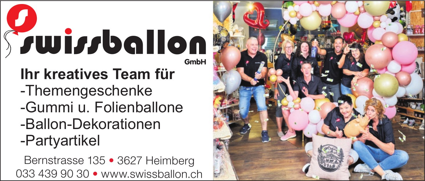 Swissballon GmbH, Heimberg - Ihr kreatives Team für...