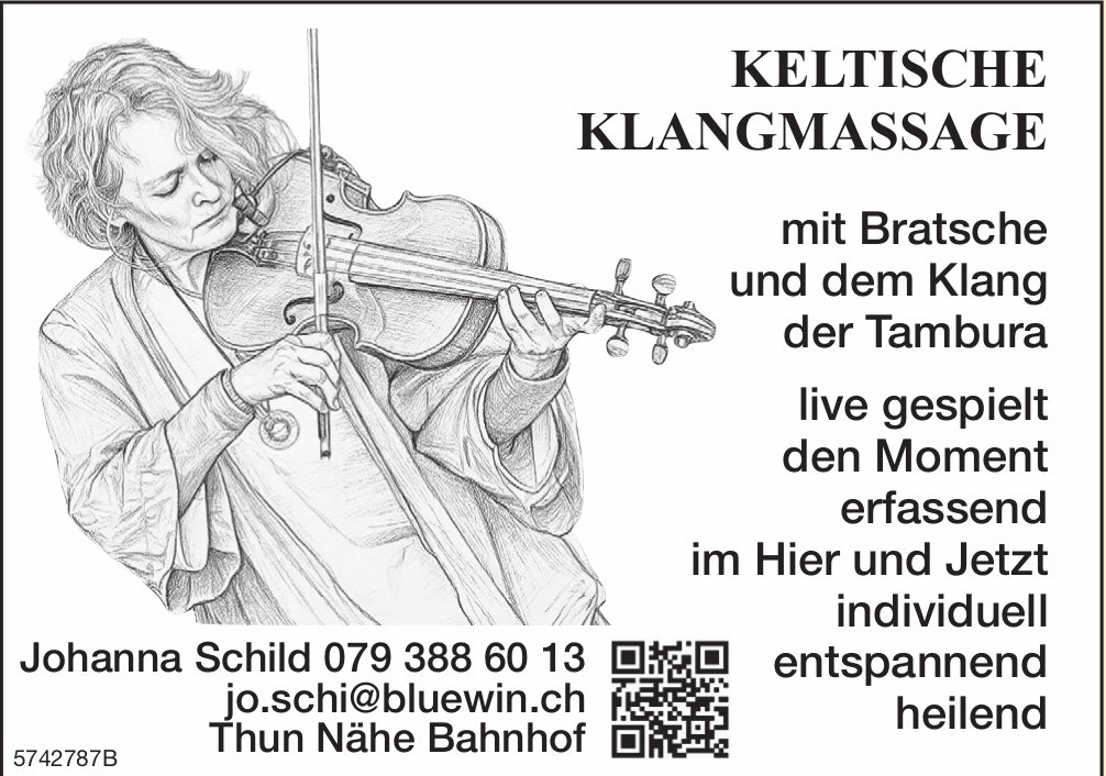 Johanna Schild, Thun - Keltische Klangmassage