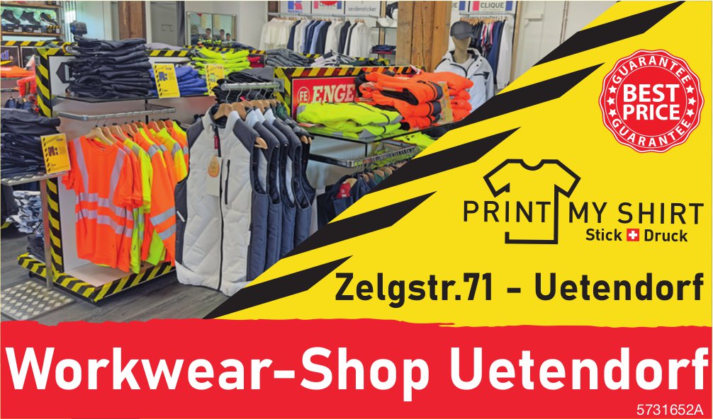 Print My Shirt, Workwear-Shop Uetendorf