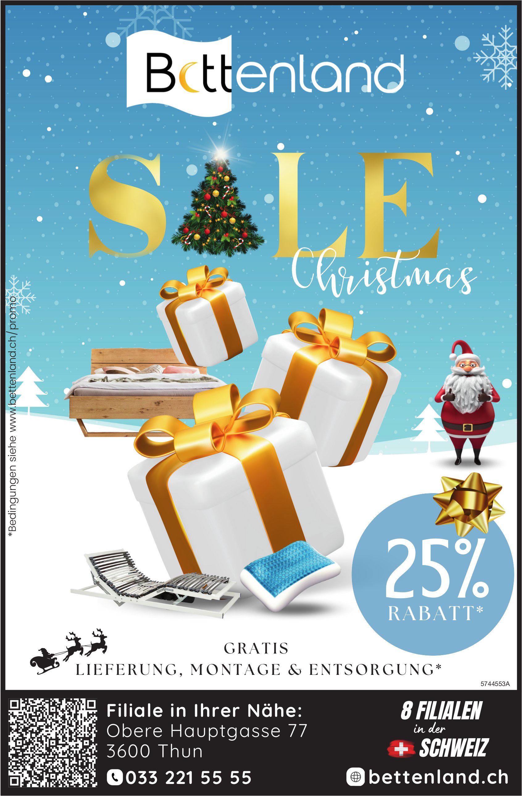 Bettenland, Thun - Christmas sale