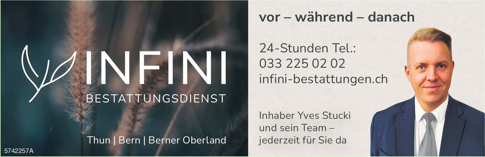 Infini Bestattungen, Thun - vor – während – danach