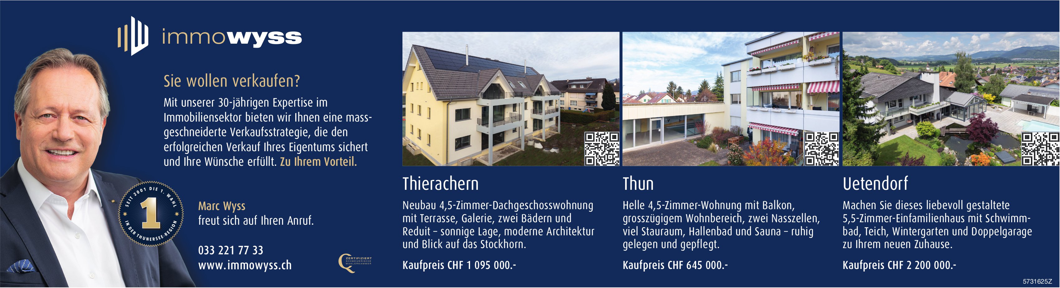 Immo Wyss, Sie wollen verkaufen?