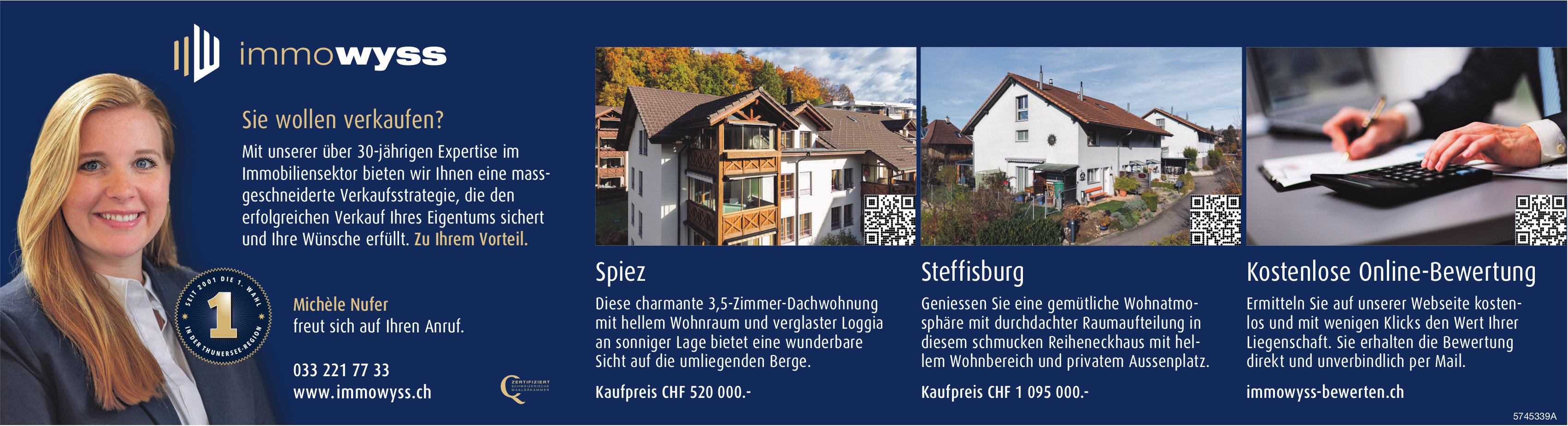 Immowyss, Spiez - Sie wollen verkaufen?