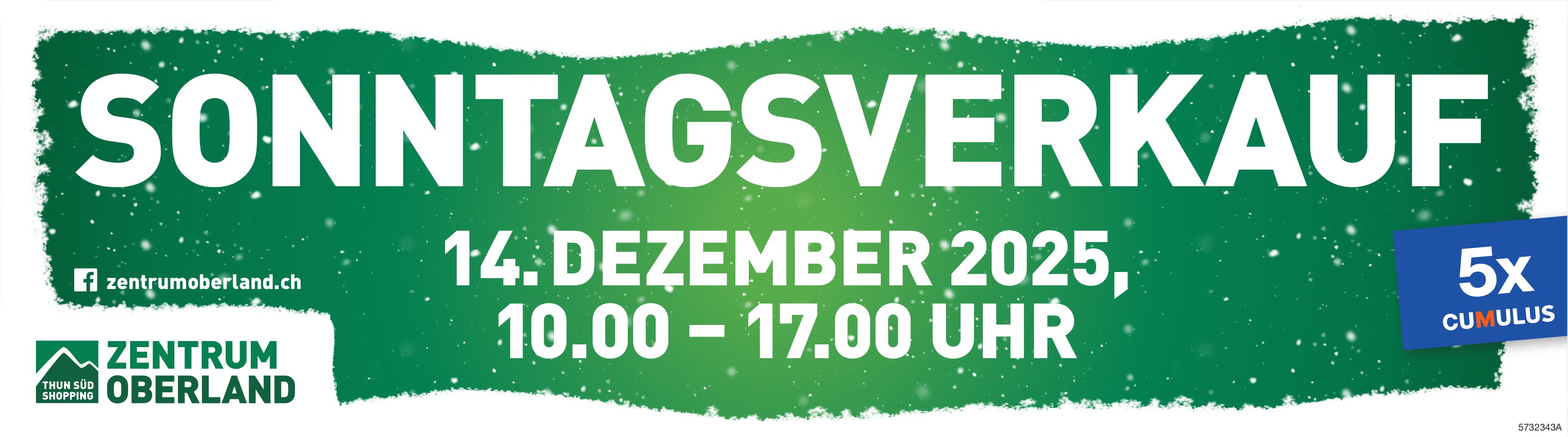 Zentrum Oberland, SONNTAGSVERKAUF, 14. Dezember 2005