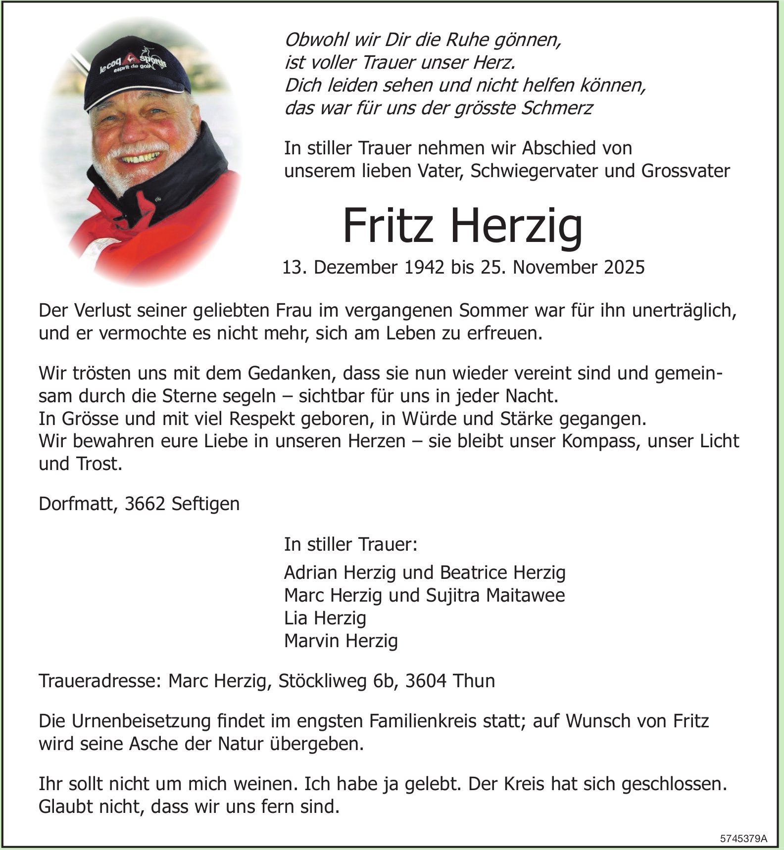 Herzig Fritz, November 2025 / TA