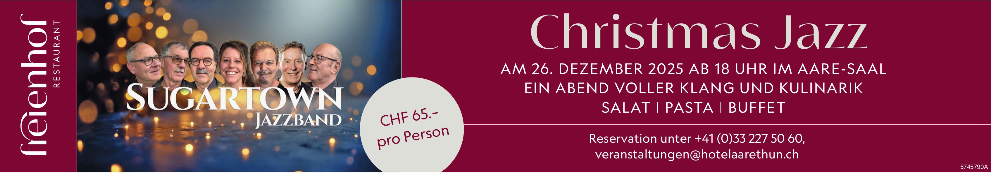 Christmas Jazz, 26. Dezember, freienhof