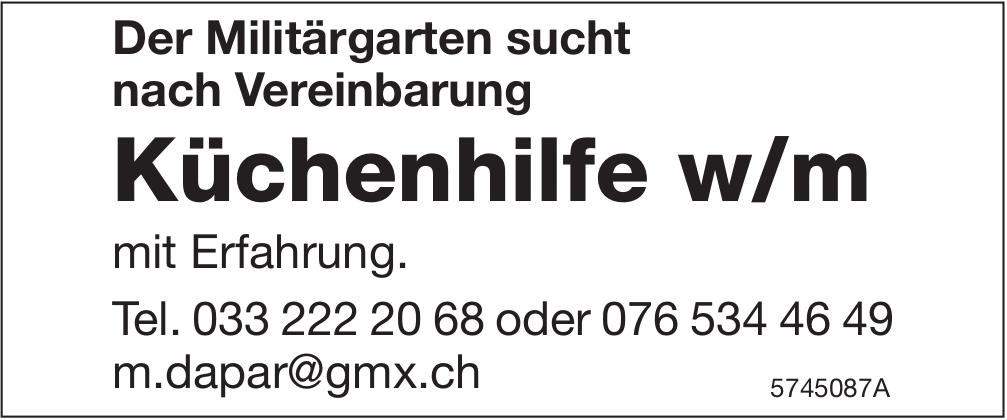 Küchenhilfe w/m, Militärgarten, gesucht