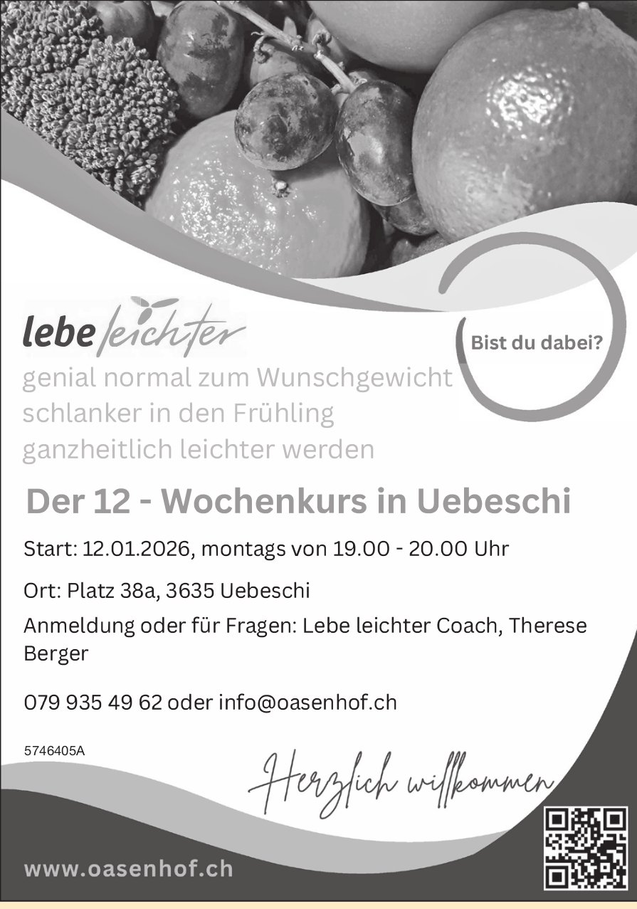 Der 12-Wochenkurs in Uebeschi, 12. Januar - 16. Februar, Platz 38a