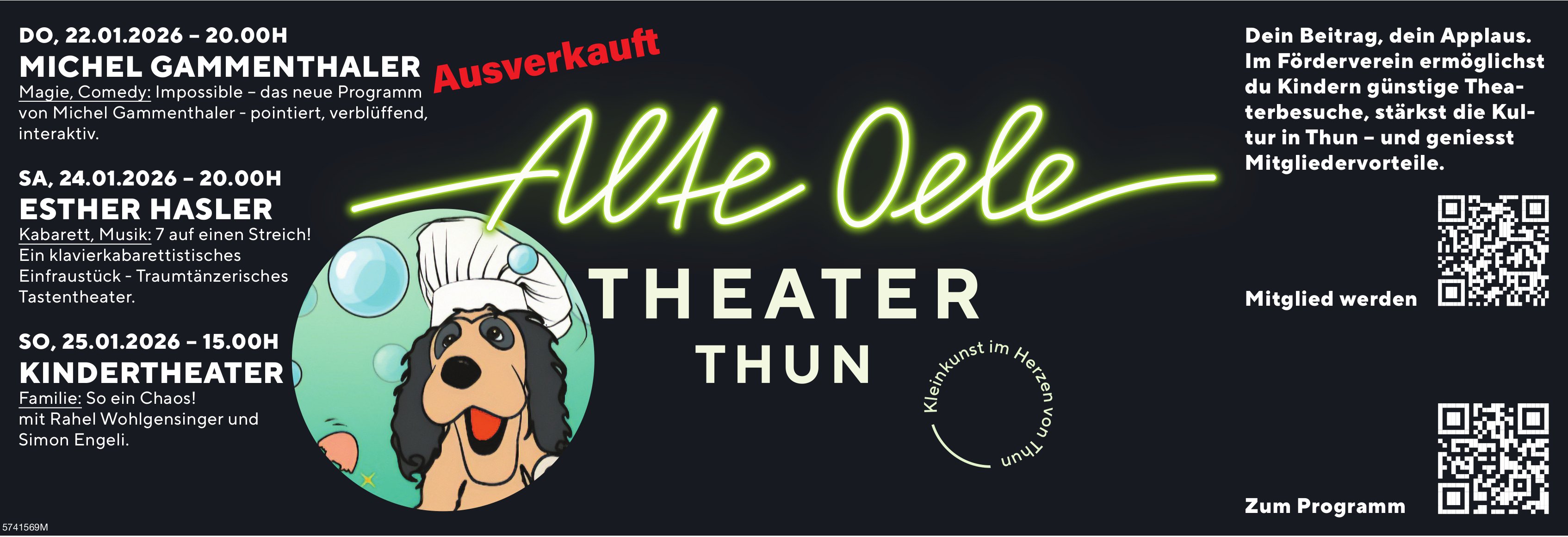 Programm Alte Oele, 22. - 25. Januar, Thun