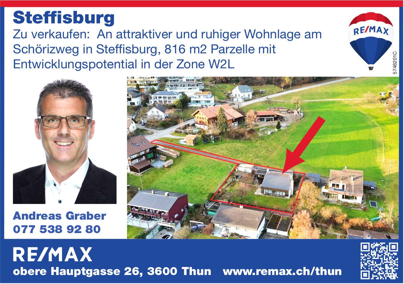 816 m2 Parzelle, Steffisburg, zu verkaufen