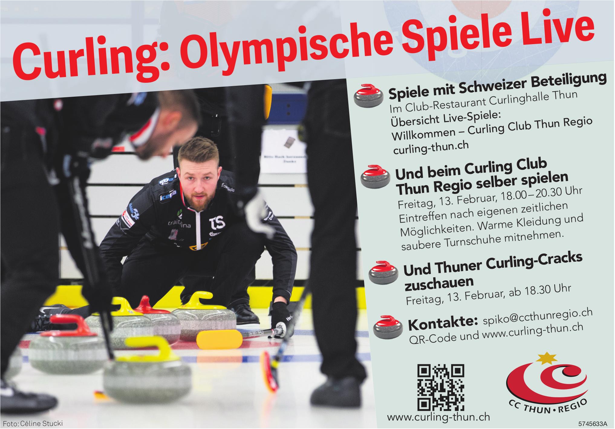 Curling: Olympische Spiele Live, 13. Februar
