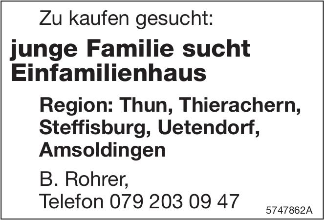 Junge Familie sucht Einfamilienhaus, zu kaufen gesucht
