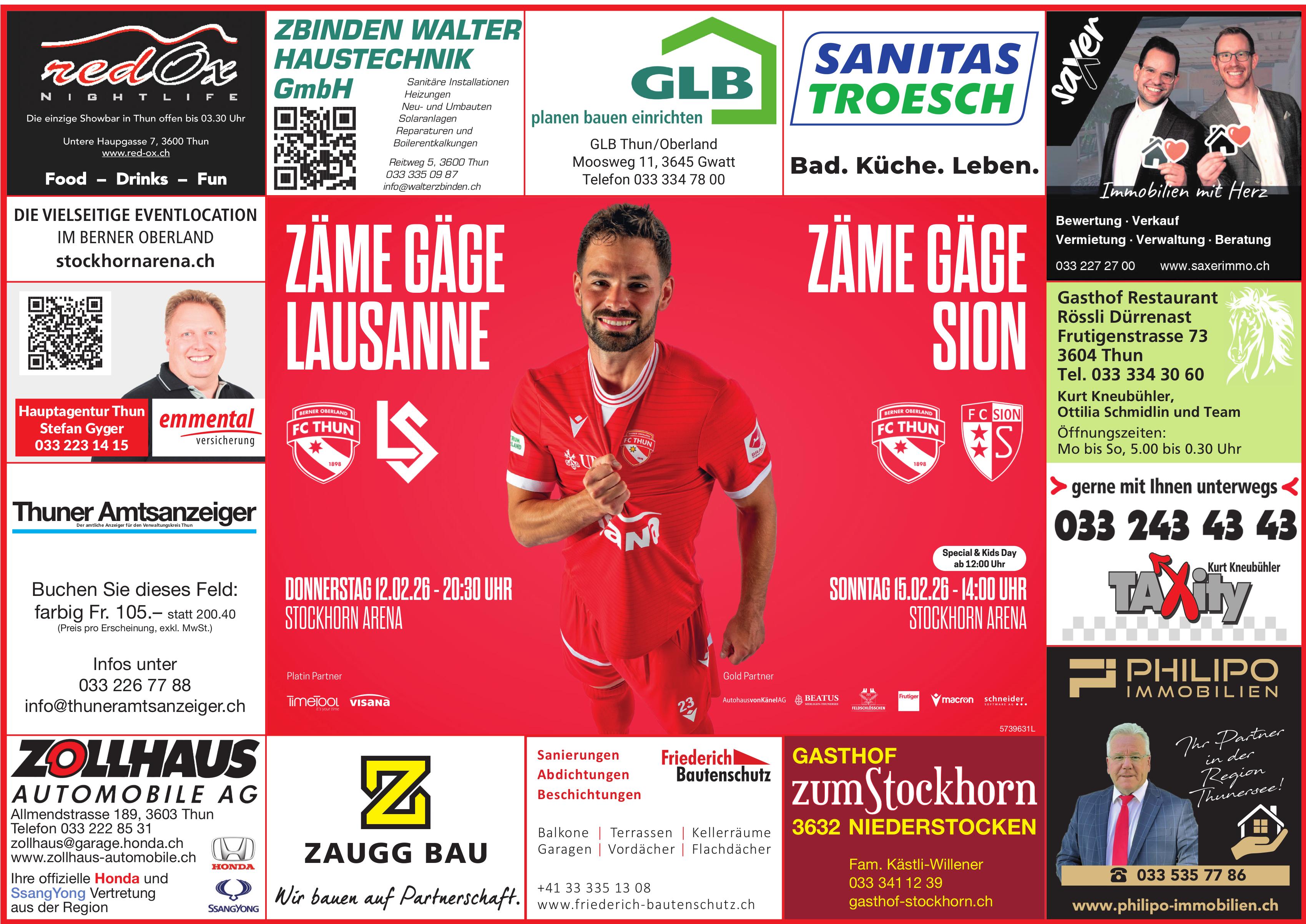 Zäme Gäge Lausanne, 12. - 15. Februar