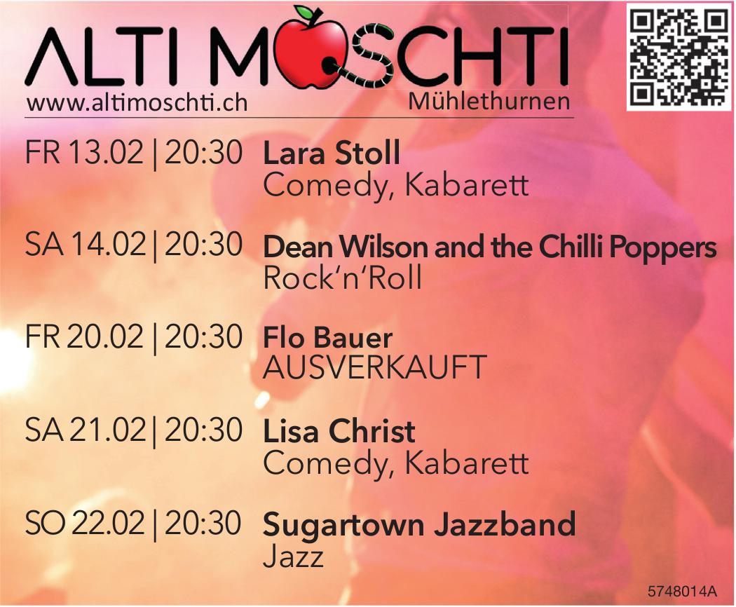 Lara Stoll, 13. - 22. Februar, Alti Moschti, Mühlethurnen