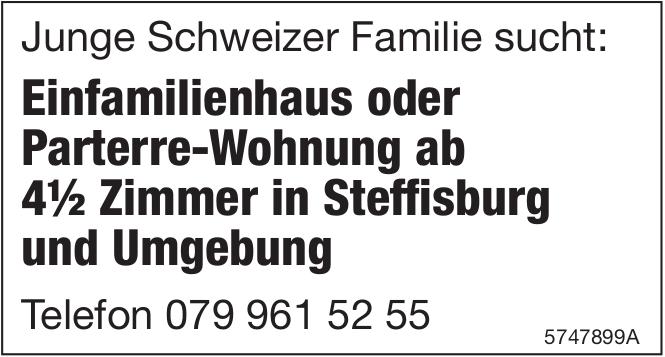 Einfamilienhaus oder Parterre-Wohnung ab 4½ Zimmer in Steffisburg und Umgebung, zu kaufen gesucht